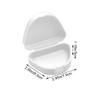 vepoty Denture Storage Container 2pcs Portable Denture Storage Case with Vent Holes Orthodontic Mouth Guard Denture Case view 4