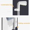 Abonda Broom and Dustpan Set, Dust Pan with Long Handle, Broom head 180 degree rotation, Adjustable rod length, Lobby Indoor Floor Cleaning Tools for Home view 4