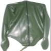 Sexy Olive Green Latex Swimsuit Mittens Caps Open Mouth Latex Catsuit RubberTranslucent Purple with Translucent,Light Blue,s view 1