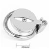 Men's Chastity Metal Chastity Lock Stainless Steel Chastity Device Lock Male Round Ring Lock Device Chastity Cage -40mm view 2