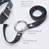 Leather Adjustable Chastity Arc Lock Ring Holding Egg Type Chastity Pants 40mm view 2