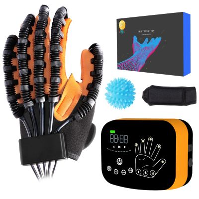 CommSin Rehabilitation Robot Gloves Upgrade Hemiplegia Hand Stroke Recovery Equipment, Finger Exerciser & Hand Strengthener Physical Therapy for Hand Dysfunction Patient