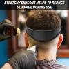 2Pcs Neckline Shaving Template and Hair Trimming Guide, Neck Hair Line Template DIY Home Curved Silicone Hair Clipping Bands, Men's Haircut Band for Creating Skin Fade Guides and DIY Haircuts view 3