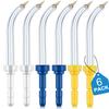 Flosser Replacement Tips for Waterpik Periodontal Tips Dental Water Flosser Tips Replacement Tips for Waterpik Water Flossers (Like WP-100) and Other Brand Oral Irrigators(6 Pieces) view 1