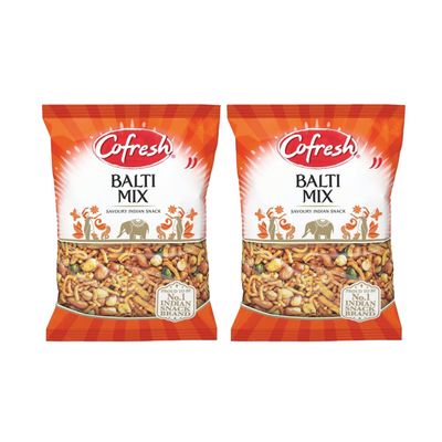 Cofresh Mix - Crunchy and Spicy - Delicious Indian Namkeen Snacks - Made with Authentic Taste - Enjoy at Tea Time and at Picnics (Cofresh Balti Mix 200g, Pack of 2)