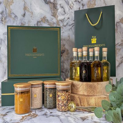 Luxury Natural Wellness Herbal Gift Box Hamper. Thank You Gift, Get Well Soon Gift, Gift For Her, Gift For Him, Care Package, Mothers Day Hamper, Birthday Gift, Personalised Gift, Wellbeing Gift