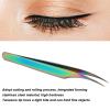 8Pcs Lash Tweezers for Eyelash Extensions Precision Eyelashes Tweezers Eyelash Applicator Tool DIY Lash Tweezers Curved Eyelash Tweezers for Professional and Beginners view 2