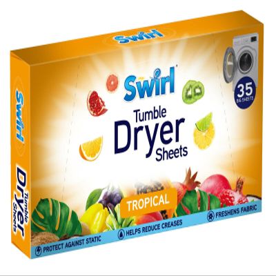 Tropical Tumble Dryer Laundry Sheets 35 Pack For Fresh Clothes and Linen