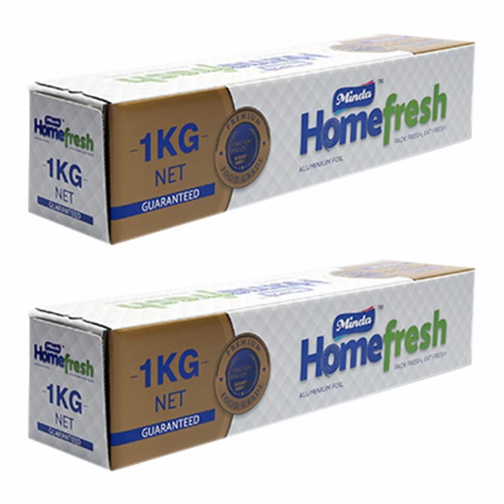 2 Rolls x Long Aluminium Foil Roll 30CM x 64M Heavy Duty Kitchen Foil Sandwich Wrap Sheets 18 Micron for Catering Restaurants Cooking Baking Grilling Roasting BBQ.