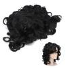 Black Curly Wig, Exquisite High Temperature Synthetic Hair Short Style Appearance for Cosplay Party view 2