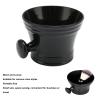 Shaving Soap Bowl, Black Comfortable Grip Plastic Shaving Soap Mug for Home Use view 3