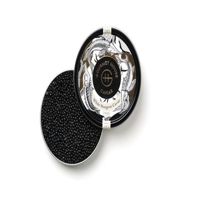 50g Black Caviar/Italian White Sturgeon Caviar/Acipenser Transmontanus/