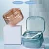 Denture Case - Denture Cleaning Case,Invisible Braces Box Denture Cleaning Strainer Bath Soaking Cup Container Holder with Filter Basket Net Modgal view 4