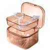 Denture Case - Denture Cleaning Case,Invisible Braces Box Denture Cleaning Strainer Bath Soaking Cup Container Holder With Filter Basket Net view 1