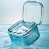 Denture Case - Denture Cleaning Case | Denture Box With Strainer, Night Cleaner Denture Bath Box for Retainer, Mouthguard, False Teeth view 2