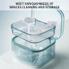 Denture Case - Denture Cleaning Case | Denture Box With Strainer, Night Cleaner Denture Bath Box for Retainer, Mouthguard, False Teeth view 4