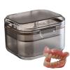 Denture Case - Denture Cleaning Case,Denture Cup Holder Case Travel Leak Proof with Lid Waterproof, Denture Retainer Bath Box Storage Soaking Case Modgal view 1