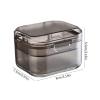 Denture Case - Denture Cleaning Case,Denture Cup Holder Case Travel Leak Proof with Lid Waterproof, Denture Retainer Bath Box Storage Soaking Case Modgal view 4