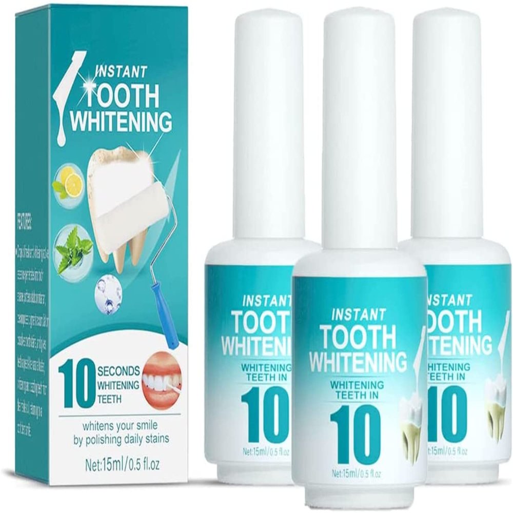 Tooth Paint,Instant Teeth Whitening Paint,Power Teeth Whitening Gel,Gentle Teeth Gel,Tooth Polish Uptight White for Sensitive Teeth, Safe & Effective for Women and Men (3 Pcs)