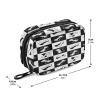 Weekly Portable Zipper Pill Case Bag 7 Days Pill Container Medicine and Supplement Holder Vitamin Organizer Travel Pill Box Dog Bone Pattern French view 3
