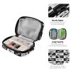 Weekly Portable Zipper Pill Case Bag 7 Days Pill Container Medicine and Supplement Holder Vitamin Organizer Travel Pill Box Dog Bone Pattern French view 4