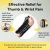 BraceUP Quick Wrap Wrist and Thumb Brace - Wrist Brace with Thumb Support for Thumb Spica Splint, Left and Right-hand wrist brace, Dequervains Tendonitis Wrist Brace with Thumb Stabilizer (Left Hand) view 2