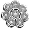Lovcoyo Shaver Heads, 8D Blade Heads, Universal Replacement Blade Shaver for Men, Silver, 56.0 grams view 1