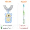 U Shape Toothbrush, U Shape Toothbrush for Kids, 360 Manual Cleaning Toothbrush (Blue + Green) view 4