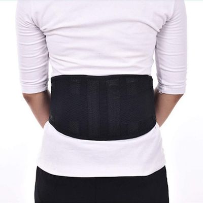 BDXZJ Back Support Belt for Women Men Back Support Brace with 4 Support Stays, Mesh Lumbar Support Belt, Adjustment Lower Back Pain Relief Belt for Herniated Discs Small