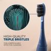 happybrush Electric Toothbrush Heads V3 | White Replacement Toothbrush Heads for Electric Sonic Toothbrush Vibe 3 (3x3 Pack) (Ocean) view 2