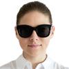 Mini Brille - Sun Reading Glasses with Retro Large Lenses, FREE Case, Oversize Square Thick Plastic Frame (Black), Sunglasses Women + 2.00 Magnification view 4
