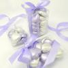 Wyeland Confectionery Silver and Lilac Luxury Milk Chocolate Hearts Foil-Wrapped - Pack of 20 - For Wedding Favours and Mothers Day view 4