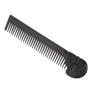 Beatifufu Portable Pocket Men Beard Comb Zinc Alloy Hair Comb Skull Design for Daily Use