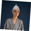 Beatifufu 3pcs Thickened Felt Sauna Shower Cap Reusable and Breathable for Bath Outdoor Sauna Supple Head Protector for Women Pack view 4