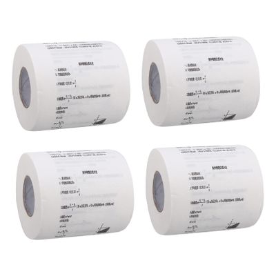 Parliky 4rolls Chemical Physics Formula Toilet Paper Decorative Printing Paper for Restroom Prank Tissue