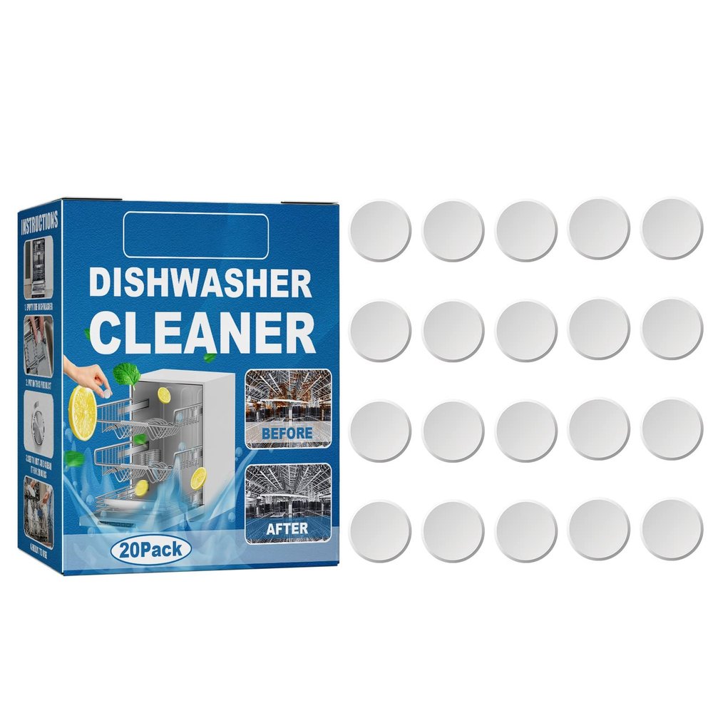 Dishwasher Cleaning Tablet Dirt Remover Grease Remover Scale Remover Special Maintenance Tablet For Dishwasher Cleaning Aunt Fannies Hand Soap (Sky Blue, One Size)