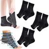 Comprex Ankle Sleeves Sock,Soothers Socks Anti Fatigue Compression Foot Sleeve Support Brace Comprex Ankle Socks for Neuropathy Plantar Fasciitis,Men and Women (L/XL, Black-3 Pairs) view 1