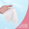 100 Pcs Fragrance Free, Plant Based Wet Wipes, Aloe Vera for Butt, Hands, Face Cleaning, Sufficient Quantity, Individual Wrapped, Portable Size, Ideal for Daily Use view 4
