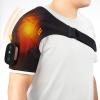 AFDEAL Heated Shoulder Wrap Brace Support with Vibration, Heating Electric Shoulder Wrap with Massage, 3 Modes Cordless Shoulder Pad for Men and Women, Fits for Left or Right Shoulder, Black view 1