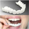 Giural 2 Pairs Fake Teeth, Veneer Snap-in Teeth, Veneers Dentures for Men & Women, Top Teeth for Snap On Instant & Confidence Smile, Upper and Lower False Teeth for Men view 2