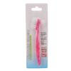 False Teeth Cleaning Brush, Elderly Portable Denture Toothbrush, Plaque Dirt Removal Denture Brush Gift for Home Travel (Pink) view 1