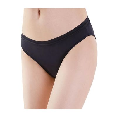 Irisana - Menstrual Panties - Organic Cotton and Bamboo - Medium and Abundant Flow - Ideal for Urine Loss - Breathable - Black - Size 2XL