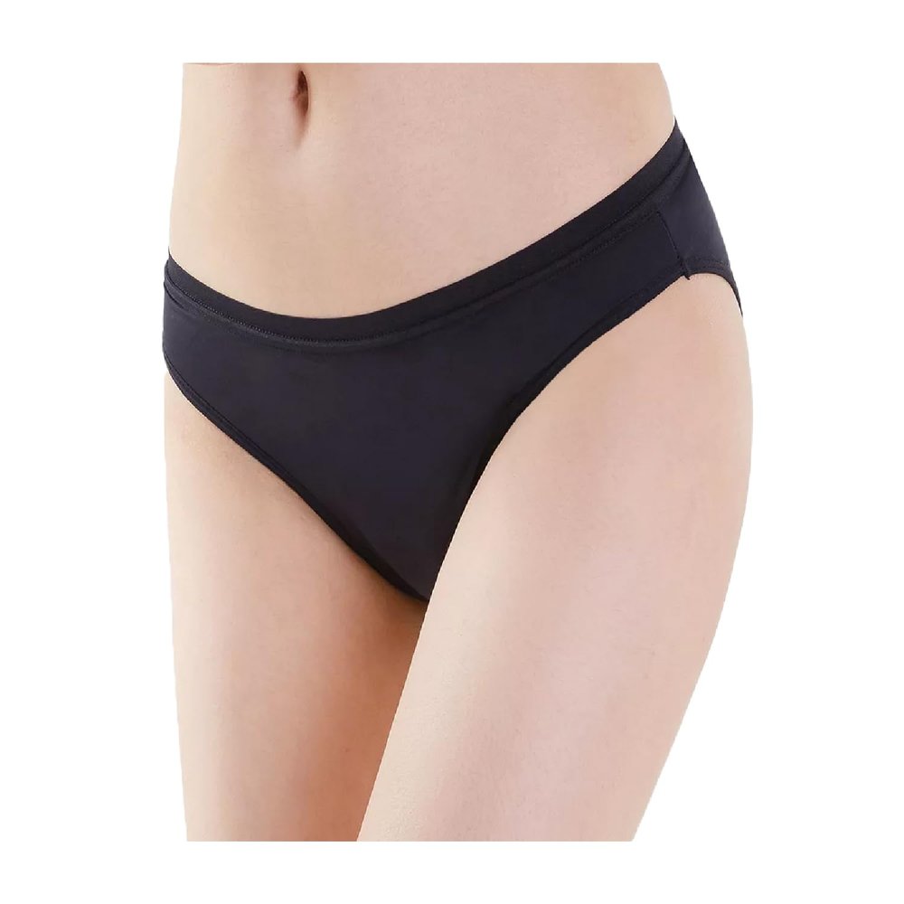 Irisana - Menstrual Panties - Organic Cotton and Bamboo - Medium and Abundant Flow - Ideal for Urine Loss - Breathable - Black - Size 2XL