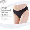 Irisana - Menstrual Panties - Organic Cotton and Bamboo - Medium and Abundant Flow - Ideal for Urine Loss - Breathable - Black - Size 2XL view 2