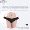 Irisana - Menstrual Panties - Organic Cotton and Bamboo - Medium and Abundant Flow - Ideal for Urine Loss - Breathable - Black - Size 2XL view 3