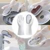 Cleaning Gloves Magic Silicone Dishwashing Gloves Scrubber Dish Washing Soft Latex Rubber Scrub Gloves Kitchen Supplies Tableware Cleaning Tools Eco Friendly Cleaning Gloves ( Size : Pink 1 Pair ) view 4