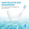 MitButy Travel Electric Toothbrush with 4 Brush Heads, Battery Operated Waterproof Portable Sonic Electric Toothbrush Set - with Snap-on Travel Case Ideal for Travelling/Business/Holiday/Gym/Office view 3