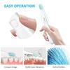 MitButy Travel Electric Toothbrush with 4 Brush Heads, Battery Operated Waterproof Portable Sonic Electric Toothbrush Set - with Snap-on Travel Case Ideal for Travelling/Business/Holiday/Gym/Office view 4