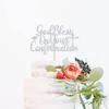 God Bless On Your Confirmation Cake Topper - First Confirmation Decorations - Baptism, Baby Shower, Bridal Shower, Engagement, Wedding Anniversary Party Decorations Silver Glitter view 3