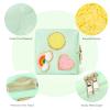 airogym Preppy Patch Period Bag for Women, Sanitary Napkin Storage Bag, PU Leather Sanitary Pad Bags for Panty Liners, Tampons, Menstrual Cup Pouches, Sanitary Pads Organizer with Zipper view 3